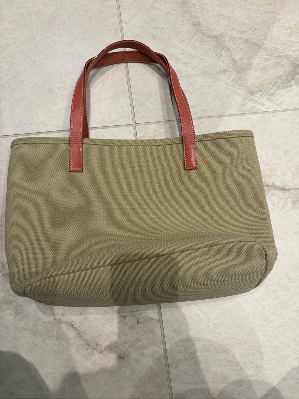Burberry Blue Label Canvas Tote Bag Pink Logo Japan Exclusive - Picture 2 of 8